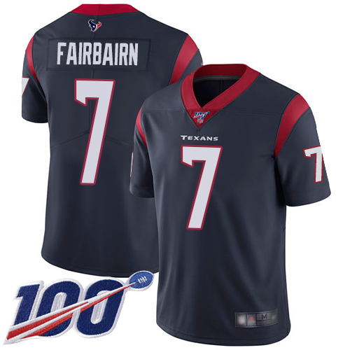 Houston Texans Limited Navy Blue Men Ka imi Fairbairn Home Jersey NFL Football #7 100th Season Vapor Untouchable->youth nfl jersey->Youth Jersey